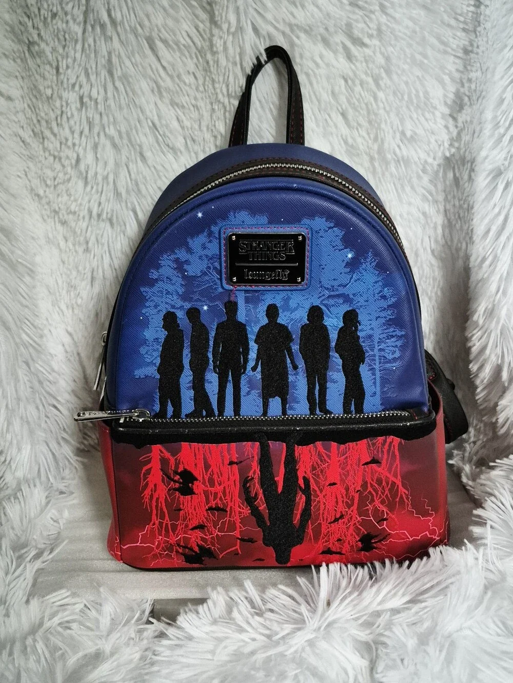 Loungefly Netflix Stranger Things Upside Down Shadows Backpack and Wallet